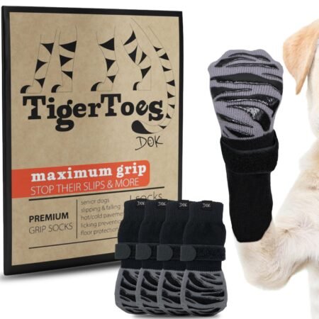 Anti-Slip Dog Socks for Hardwood Floors