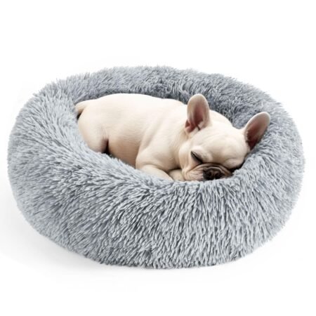 Calming Donut Dog Bed for Small Dogs